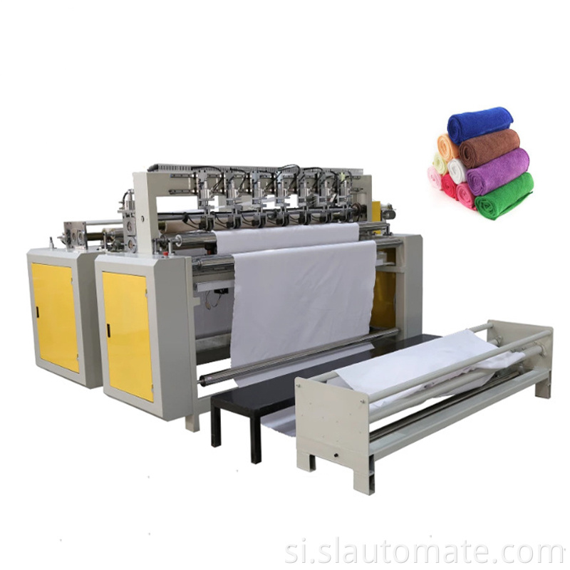 Ultraonic තුවා පෙති යාත්රාව Ultrasonic towel slitting machine